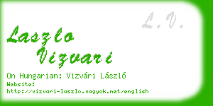 laszlo vizvari business card